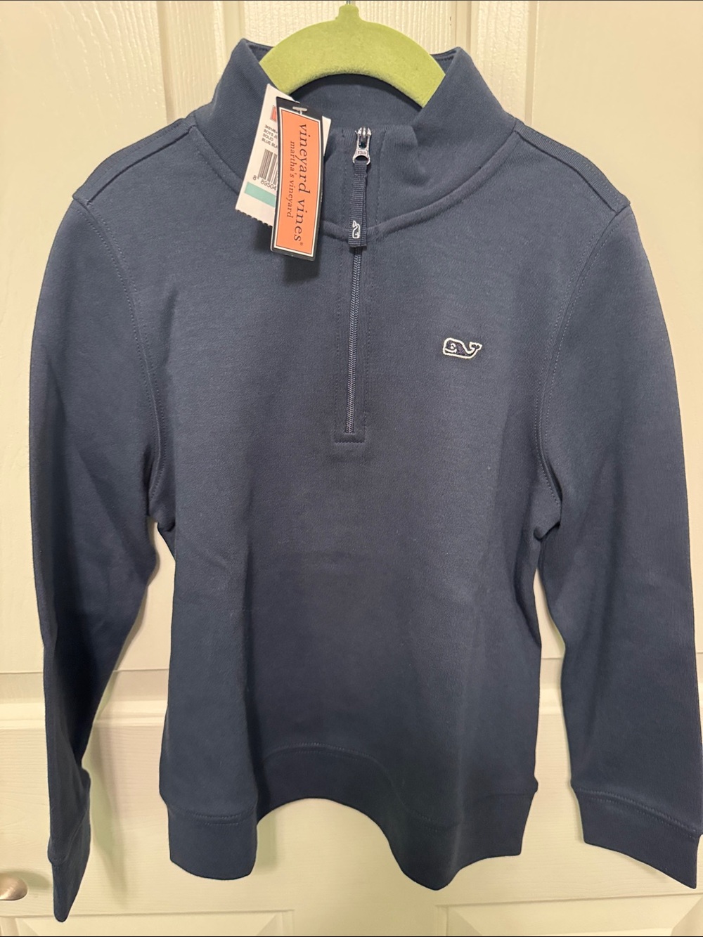 Vineyard Vines Youth Navy Half-Zip Sweatshirt